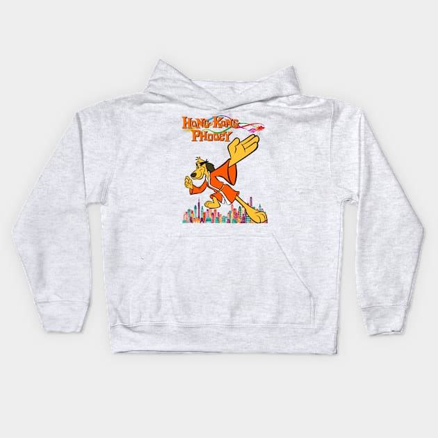 Hong Kong Phooey Kids Hoodie by Montes